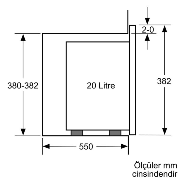 Bosch BFL524MW0 Serie 6 Ankastre Mikrodalga