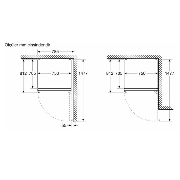 Bosch KGP76AWC0N Serie 8 Alttan Donduruculu Buzdolabı