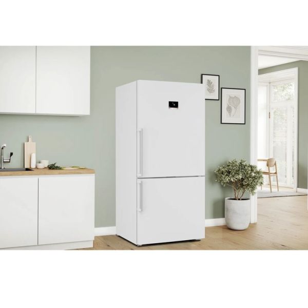 Bosch KGP86FWC0N Serie 8 Alttan Donduruculu Buzdolabı 186 x 86 cm Beyaz, Total No Frost