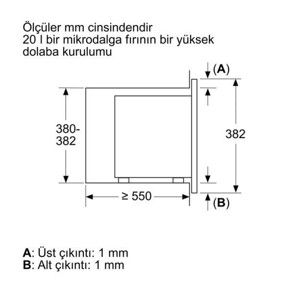 Bosch BEL623MP3 Serie 2 Ankastre Mikrodalga NeoKlasik, İnci beyazı