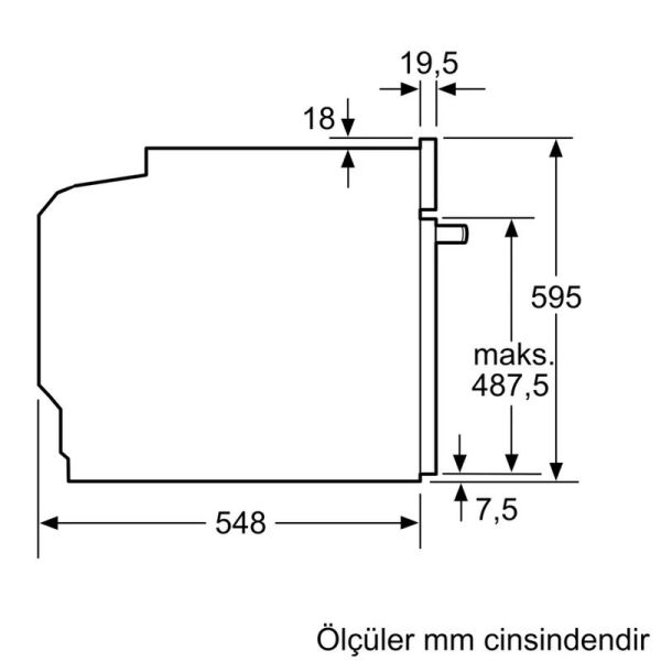 Bosch HJG852YW0T Serie 6 Ankastre Fırın 60 x 60 cm Beyaz