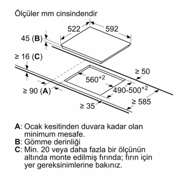 Bosch PKE611BA2E Serie 4 Elektrikli Ocak