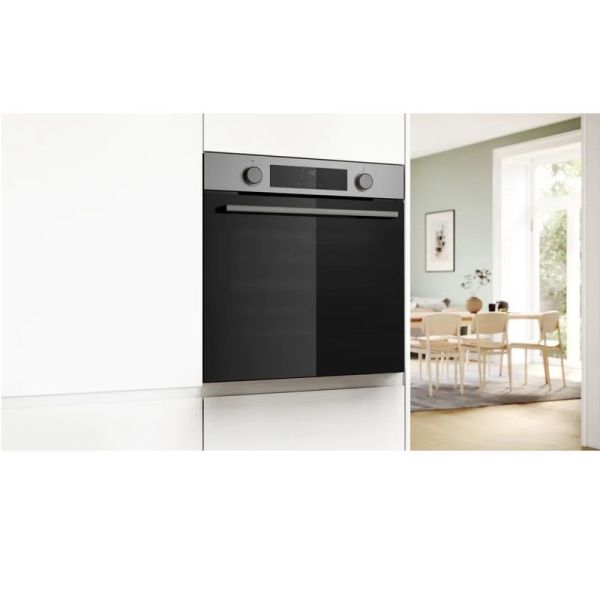 Bosch HUA717BR0T Serie 4 Buhar Destekli Ankastre Fırın 60 x 60 cm Inox