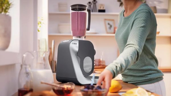 Bosch MUM58359 Serie 4 Mutfak Makinesi MUM 5 1000 W Metalik inoks gümüş,