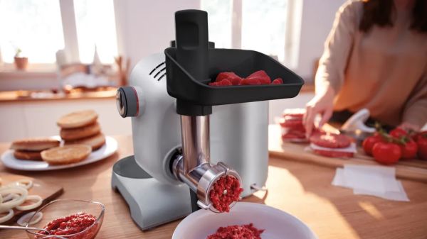 Bosch MUM58359 Serie 4 Mutfak Makinesi MUM 5 1000 W Metalik inoks gümüş,
