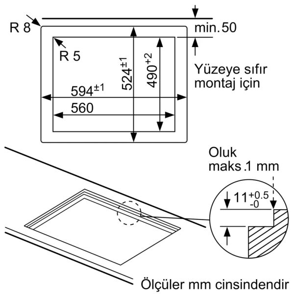 Bosch PPP6B1B90R Serie 6 Gazlı Ocak 60 cm NeoKlasik, Sert cam, İnci beyazı
