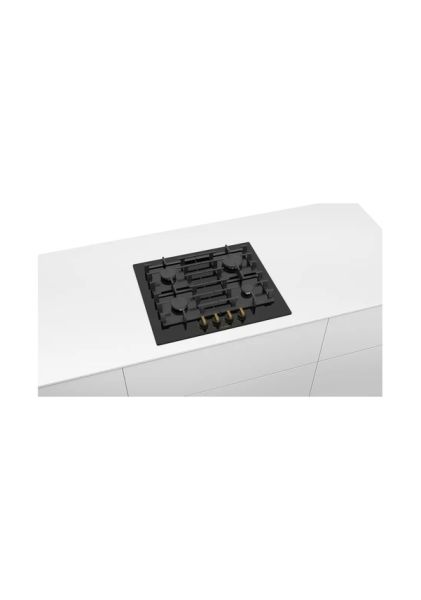 Bosch PPP6B6B90R Serie 6 Gazlı Ocak 60 cm NeoKlasik, Sert cam, Siyah