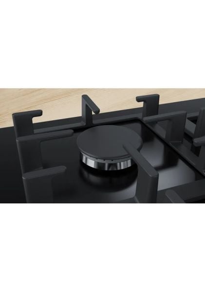 Bosch PPP6B6B90R Serie 6 Gazlı Ocak 60 cm NeoKlasik, Sert cam, Siyah