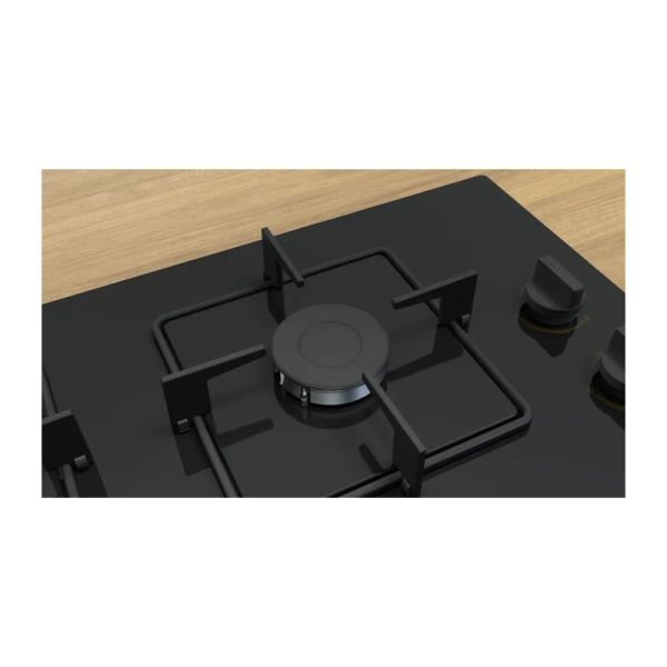 Bosch POP6C7O12O Serie 4 Gazlı Ocak 60 cm NeoKlasik, Sert cam, Siyah