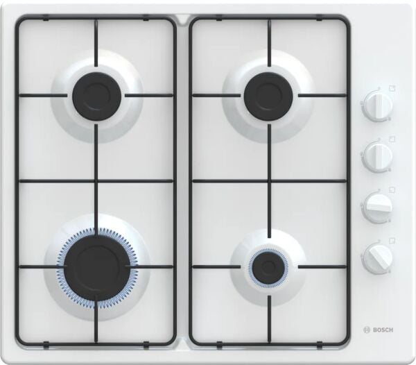 Bosch PBP6C2K80O Serie 2 Gazlı Ocak 60 cm Emaye, Beyaz