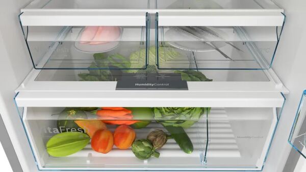 Bosch KDN76XIE1N Serie 4 Üstten Donduruculu Buzdolabı 186 x 75 cm Kolay temizlenebilir Inox
