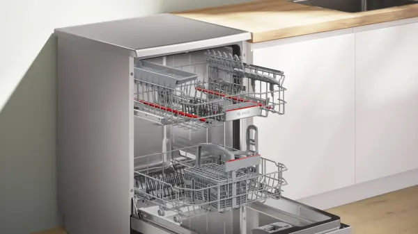 Bosch SMP6ENC60T Serie 6 Solo Bulaşık Makinesi 60 cm Kolay Temizlenebilir Siyah Inox