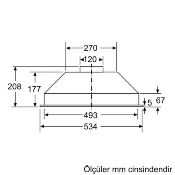 Bosch DLN53AA70 Serie 2 Gömme Aspiratör