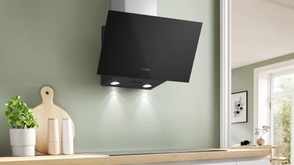 Bosch DWK63PJ61T Serie 2 Duvar Tipi Davlumbaz Siyah Cam