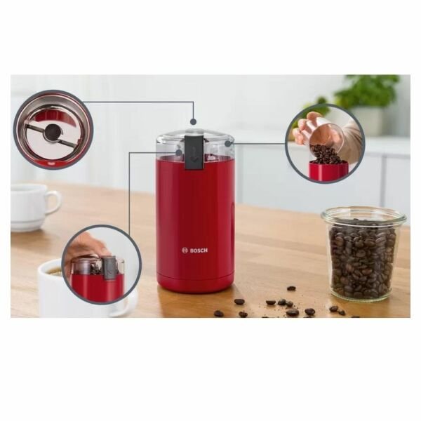 Bosch TSM6A014R Kahve Değirmeni Kırmızı
