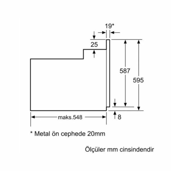 Bosch HBJ558YS5T Serie 6 Ankastre Fırın