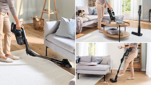 Bosch BCS1041WAC Şarjlı Süpürge Unlimited 10 Beyaz